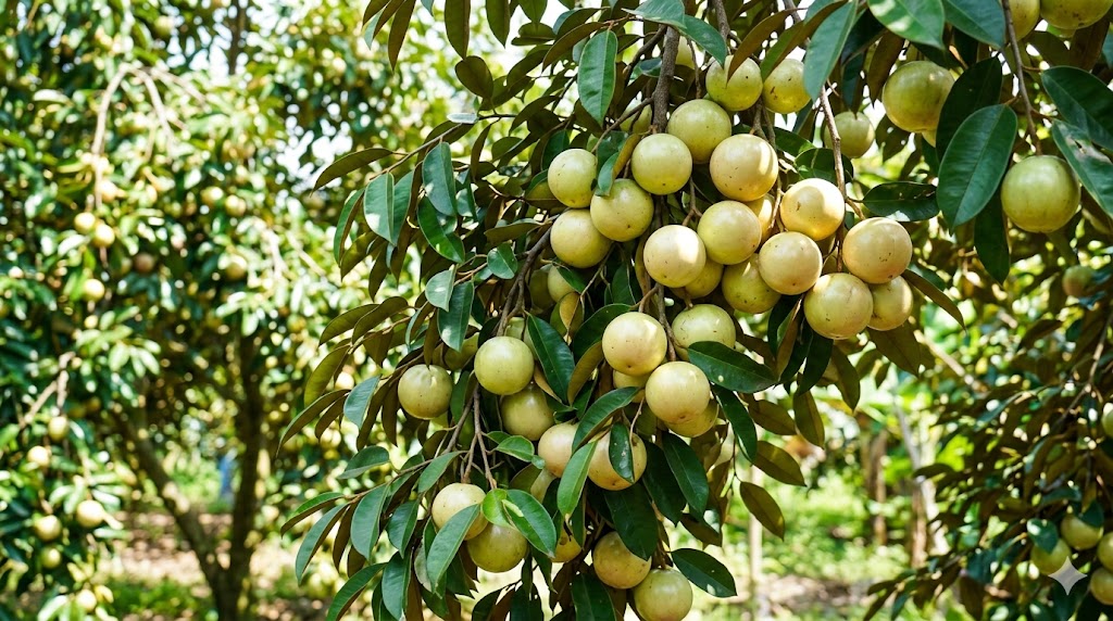 Vườn vú sữa đường chín mọng chuẩn bị thu hoạch tại Miền Tây