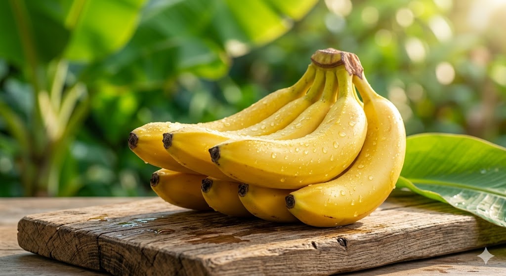 Nải quả chuối chín vàng tự nhiên mang đến nguồn dinh dưỡng dồi dào cho sức khỏe.